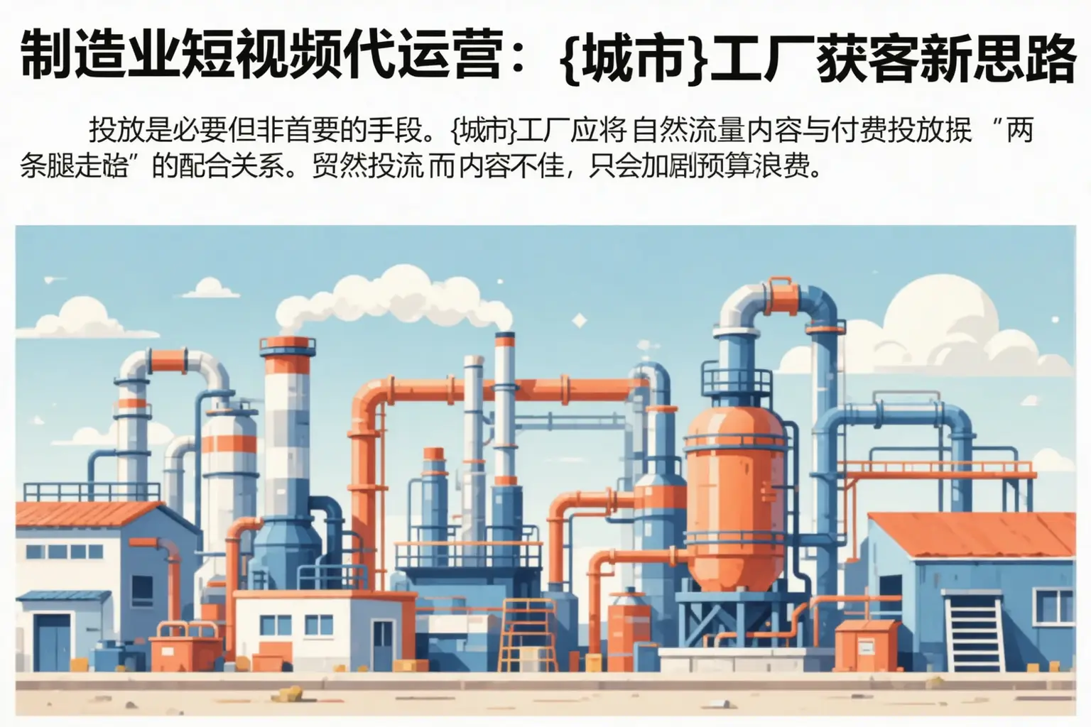制造业短视频代运营：大邑工厂获客新思路